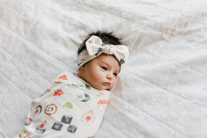 Knit Headband Bow - Baja