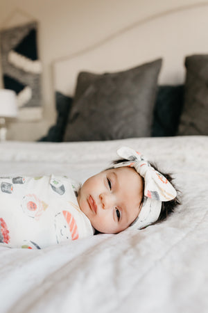 Knit Headband Bow - Baja