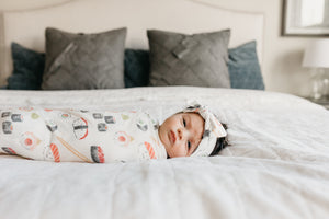 Knit Headband Bow - Baja