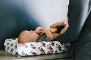 Premium Knit Diaper Changing Pad Cover - Bison