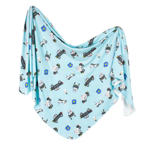 Knit Swaddle Blanket - Leo