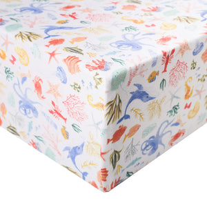 Premium Knit Fitted Crib Sheet - Nautical