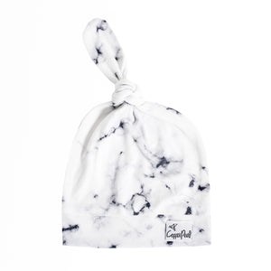 Top Knot Hat - Marble