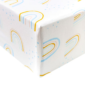 Premium Knit Fitted Crib Sheet - Skye