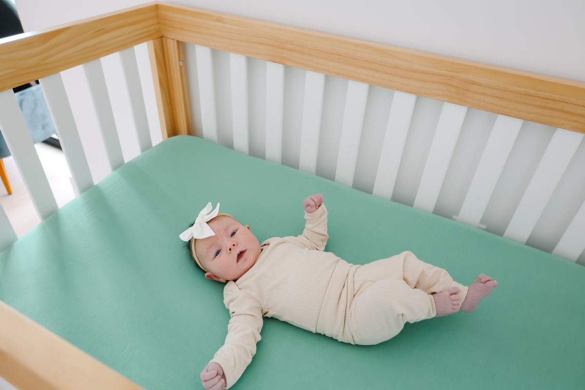 Premium Knit Fitted Crib Sheet - Leif