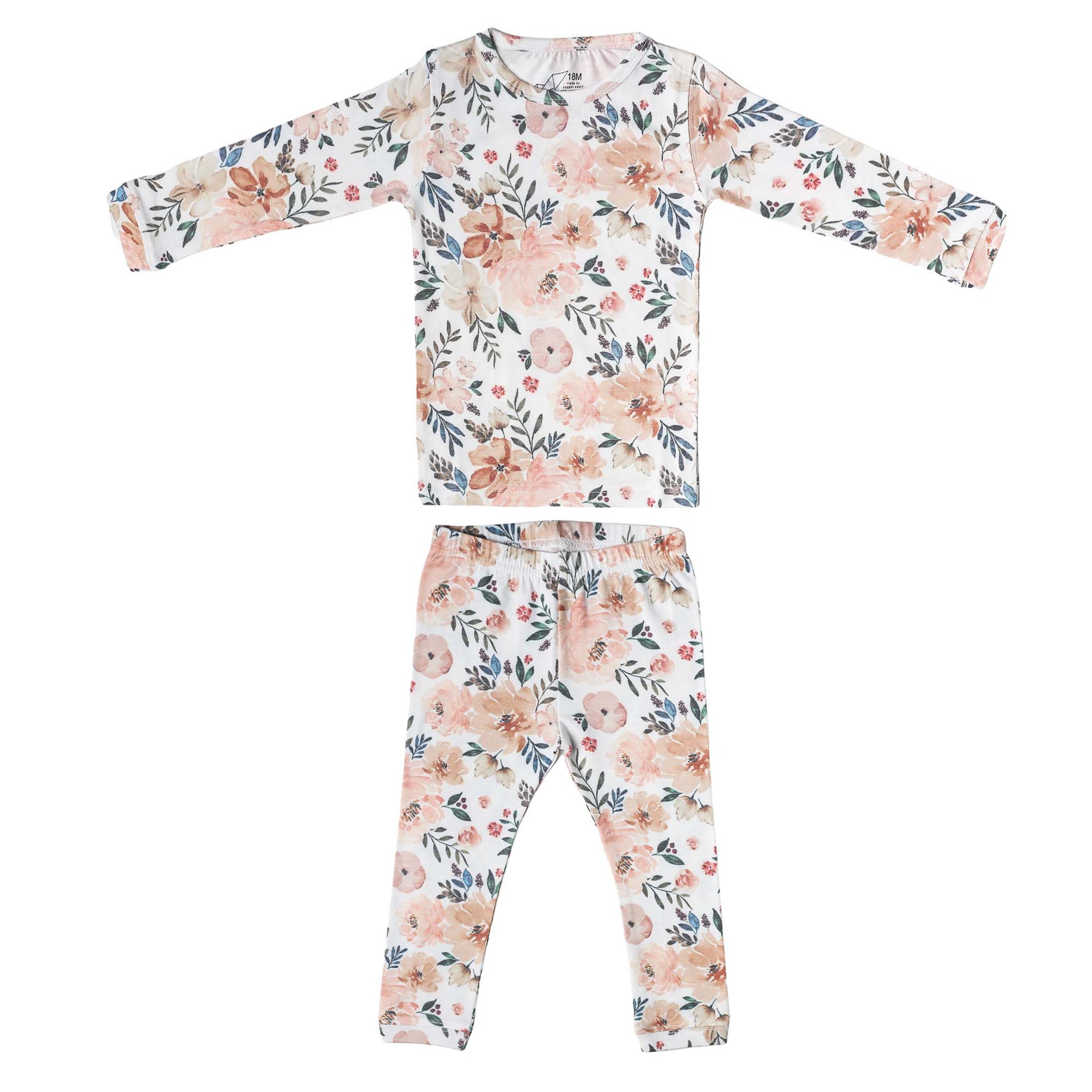 2pc Long Sleeve Pajama Set - Autumn