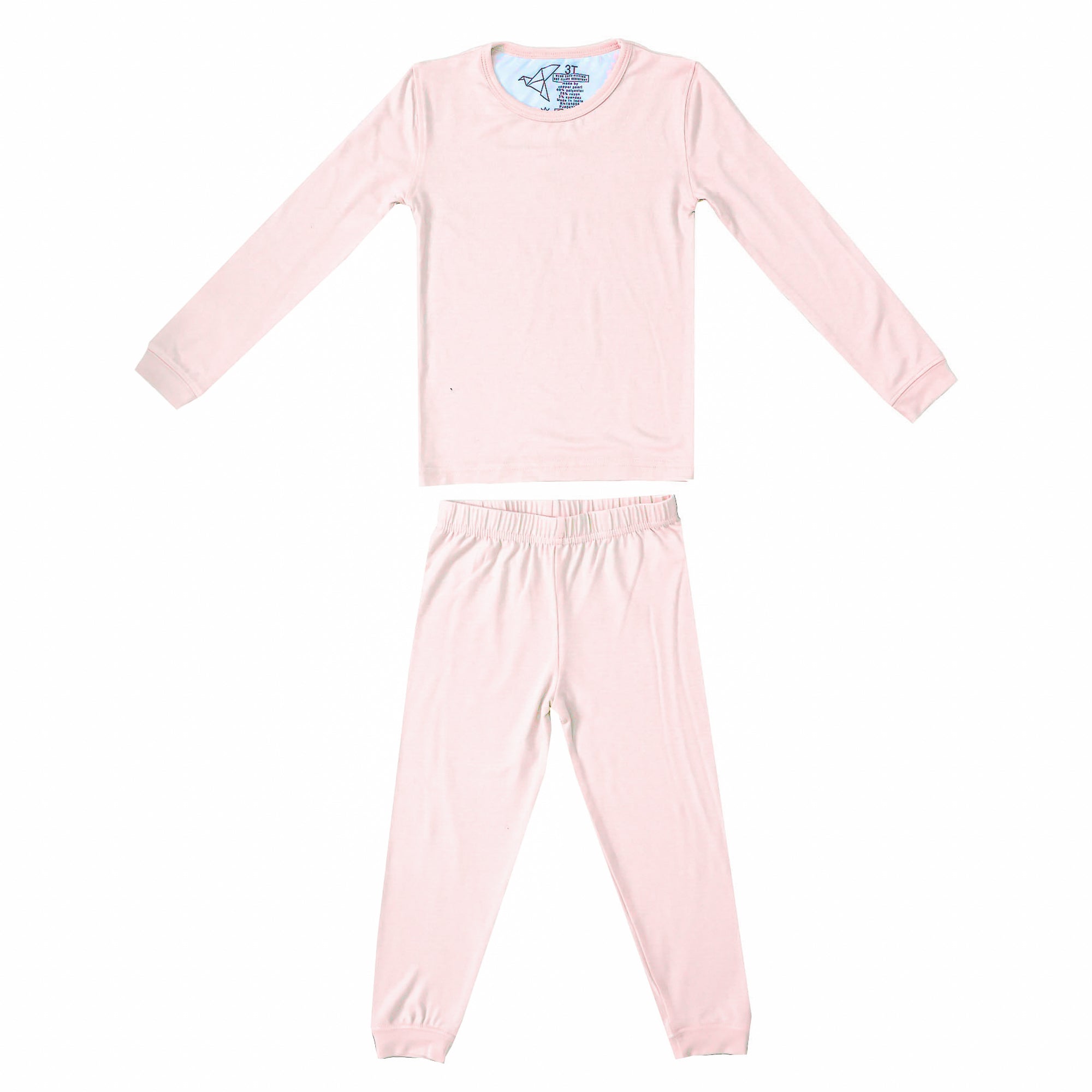 2pc Long Sleeve Pajama Set - Blush