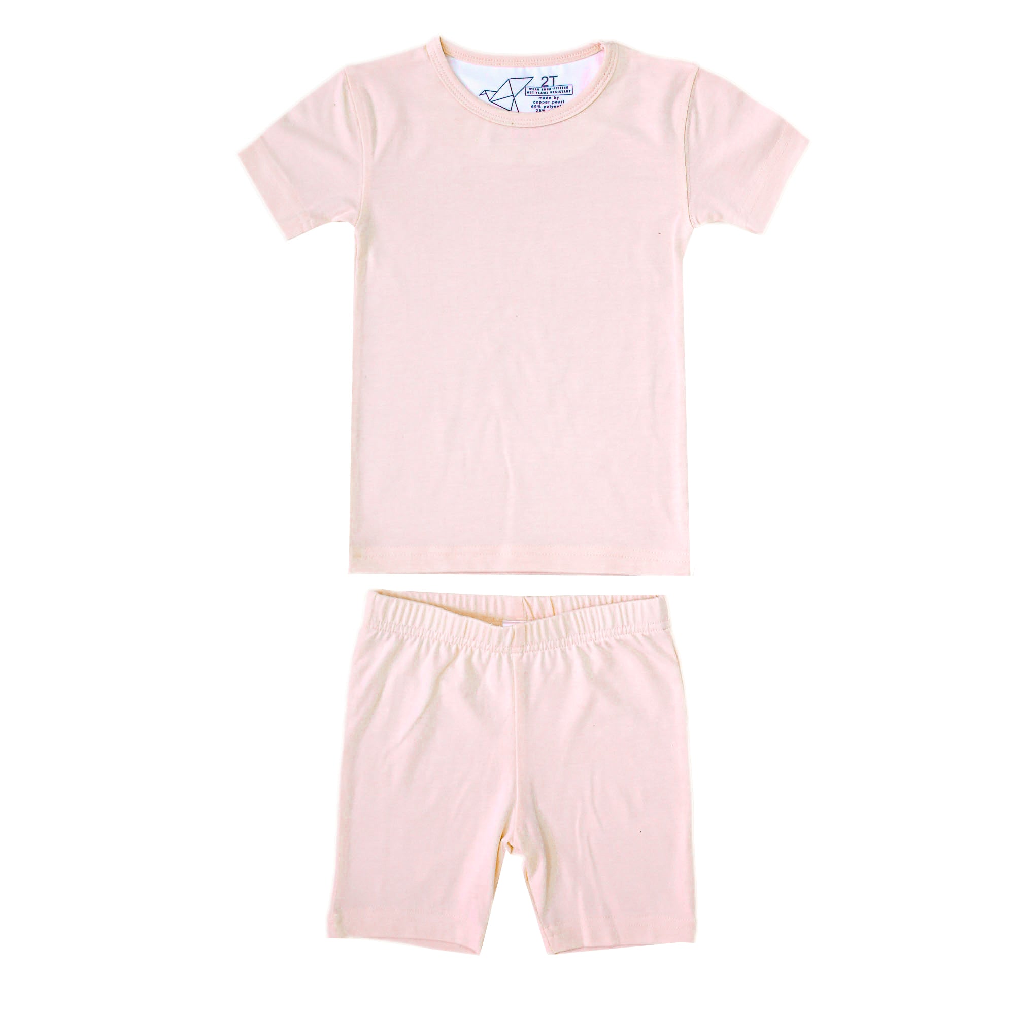 2pc Short Sleeve Pajama Set - Blush