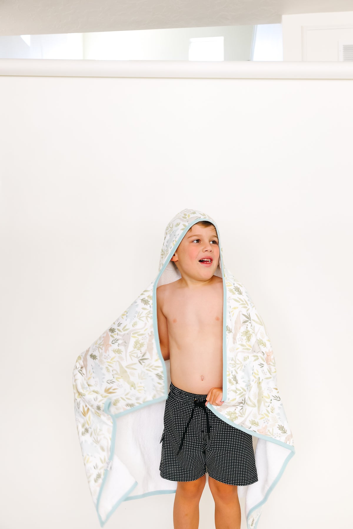 Premium Big Kid Hooded Towel - Rex