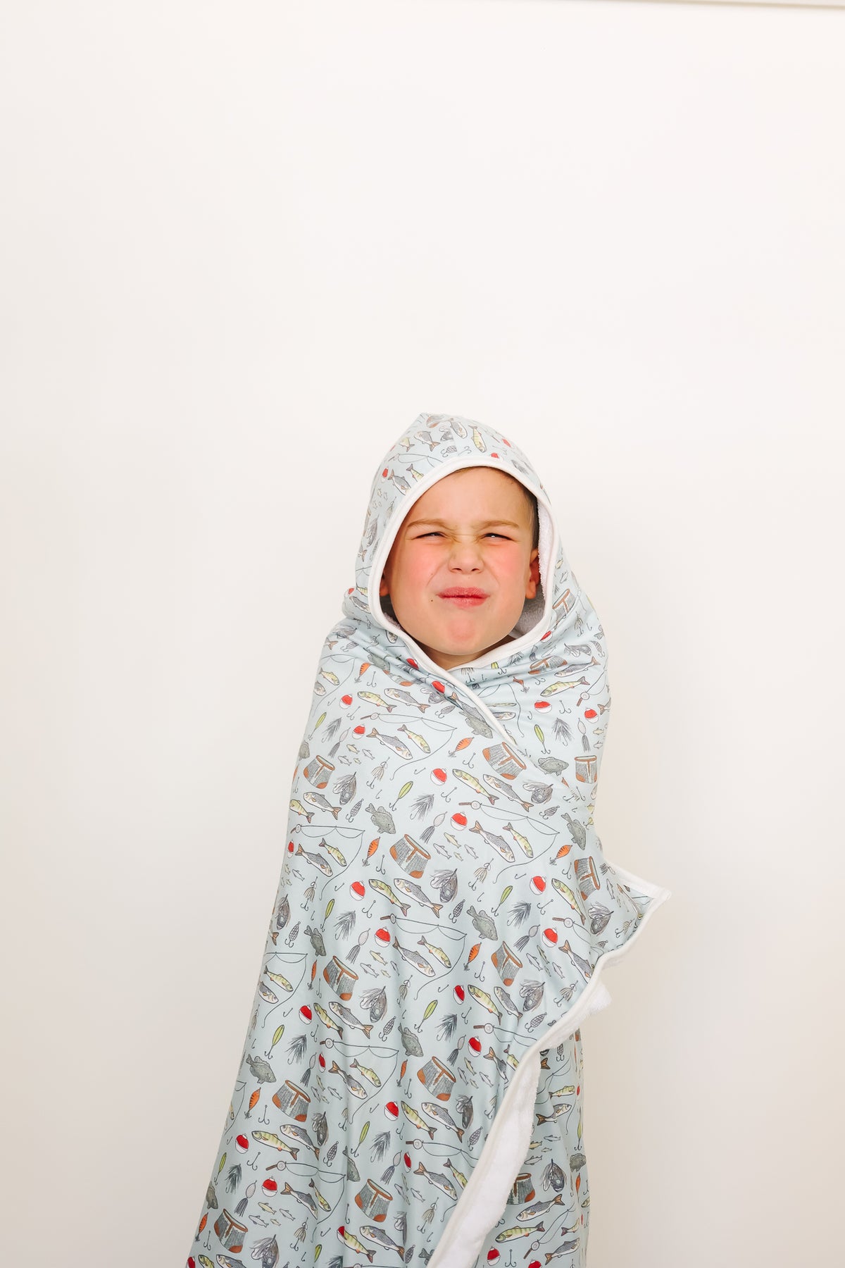 Premium Big Kid Hooded Towel - Trout