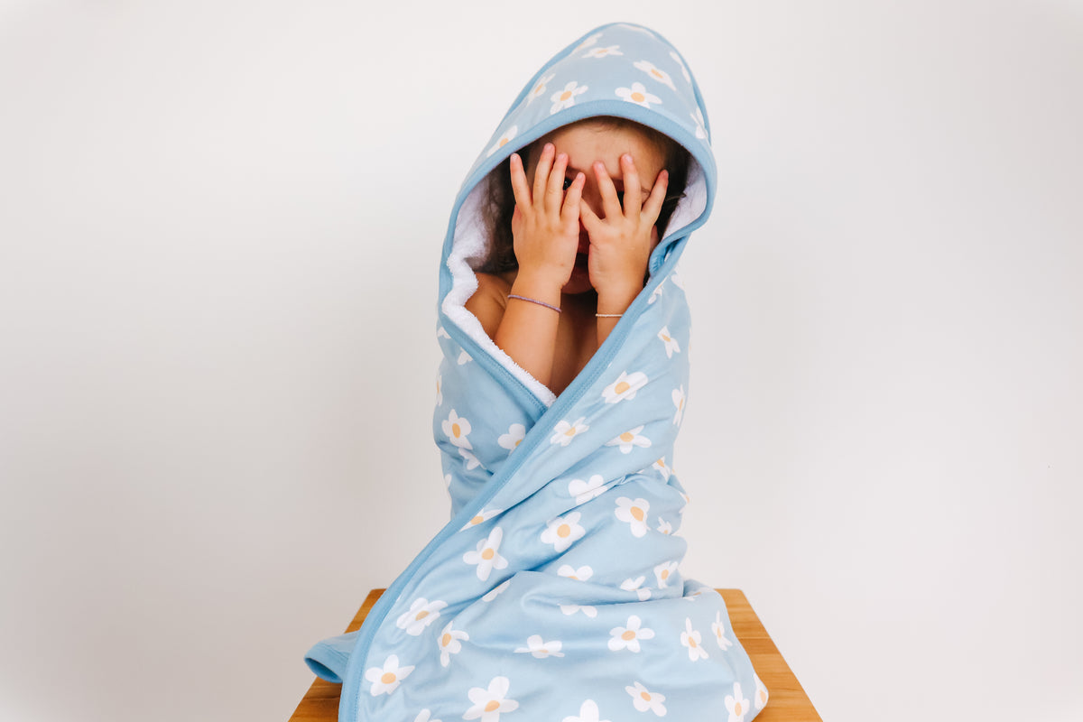 Premium Baby Knit Hooded Towel - Della