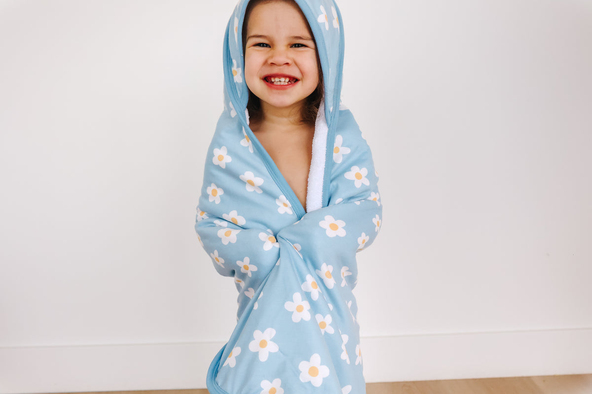 Premium Baby Knit Hooded Towel - Della