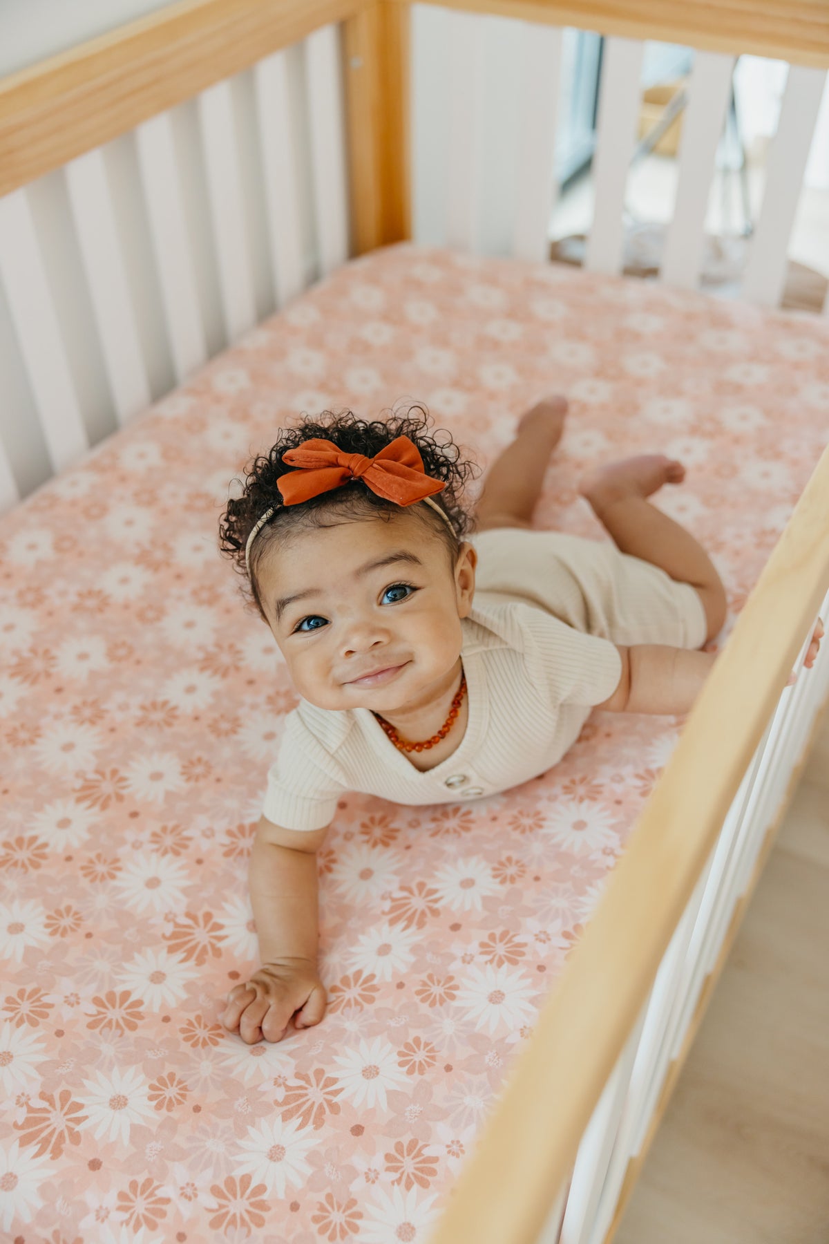 Premium Knit Fitted Crib Sheet - Penny
