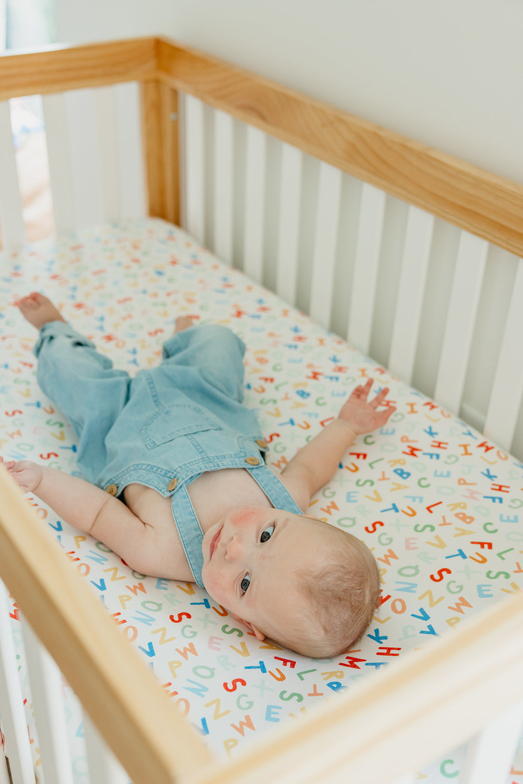 Premium Knit Fitted Crib Sheet - Webster