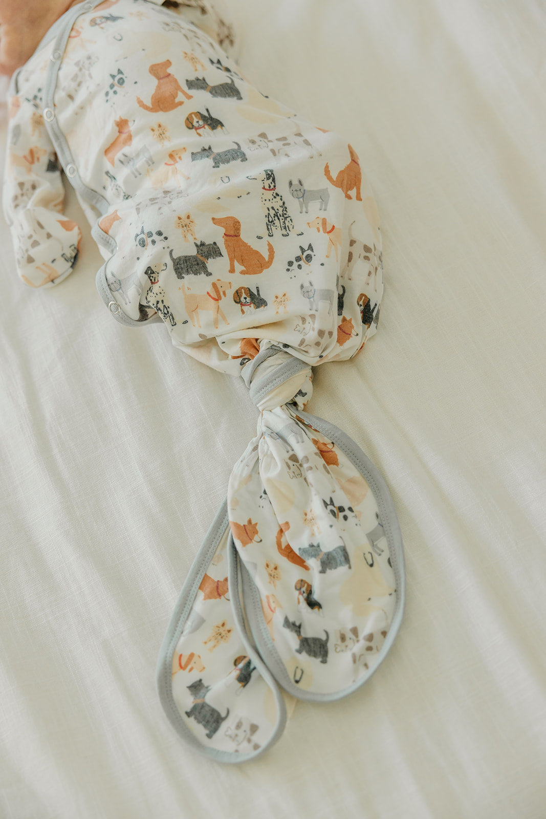 Newborn Knotted Gown - Rufus