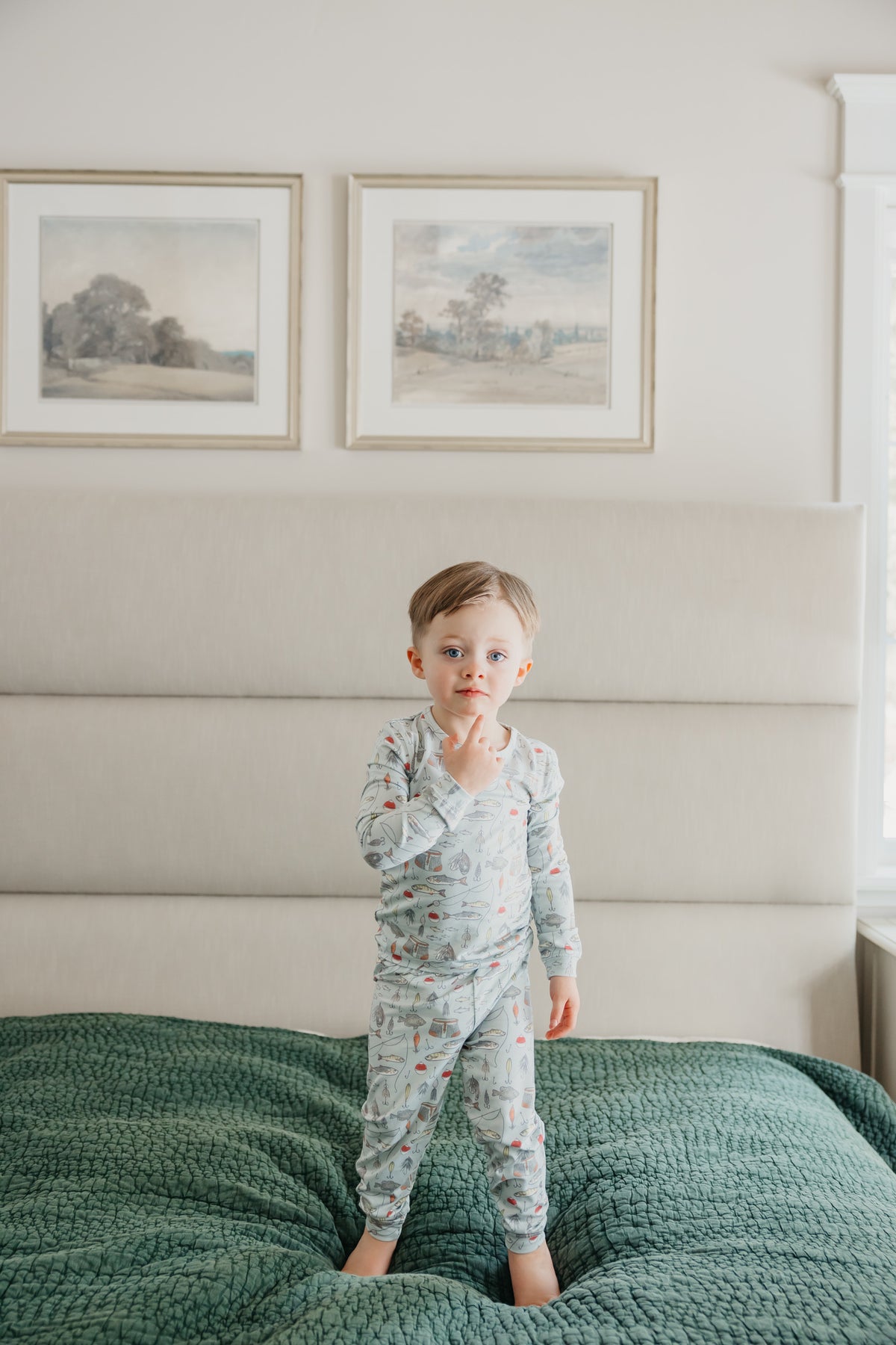 2pc Long Sleeve Pajama Set - Trout