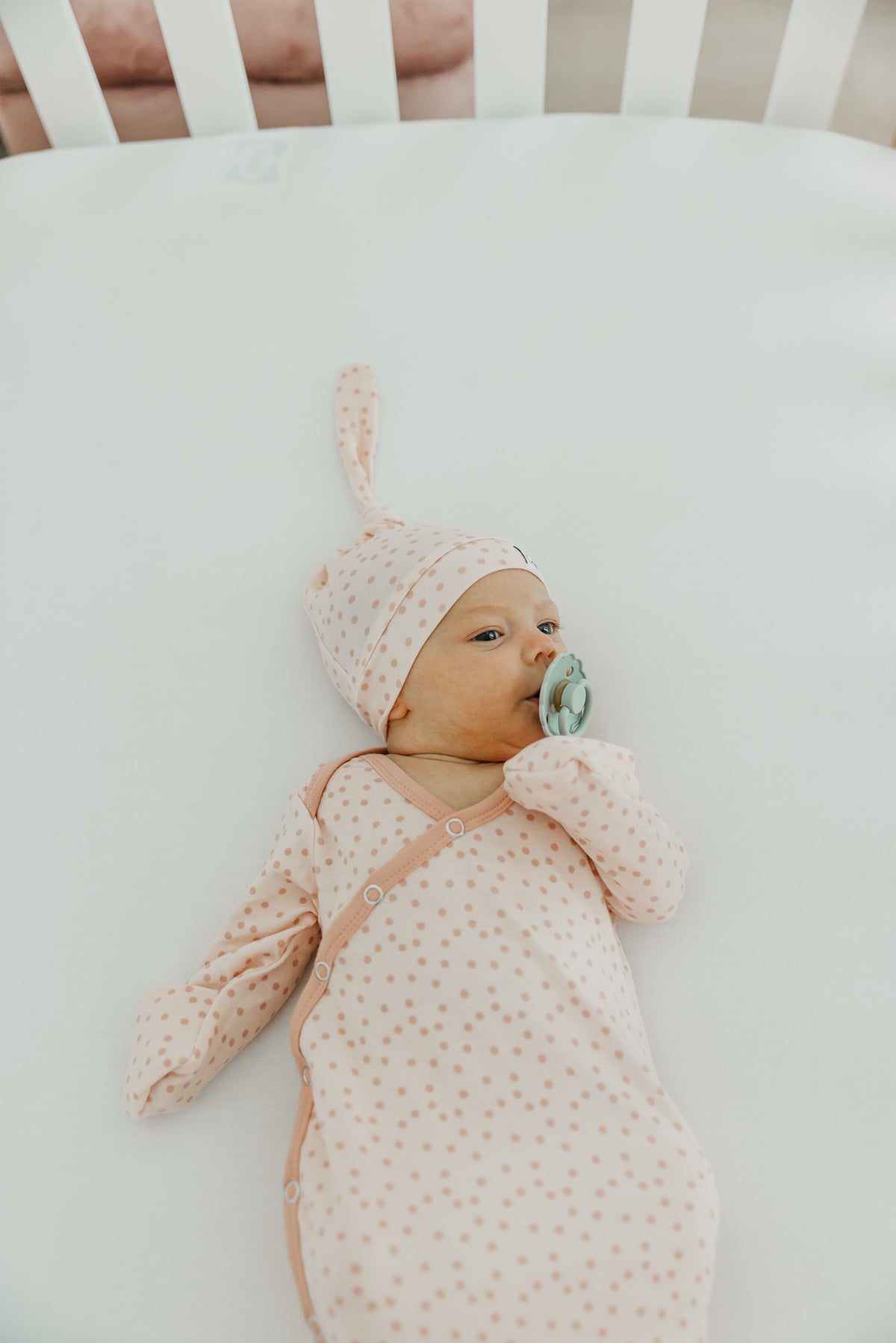 Newborn Knotted Gown - Dottie
