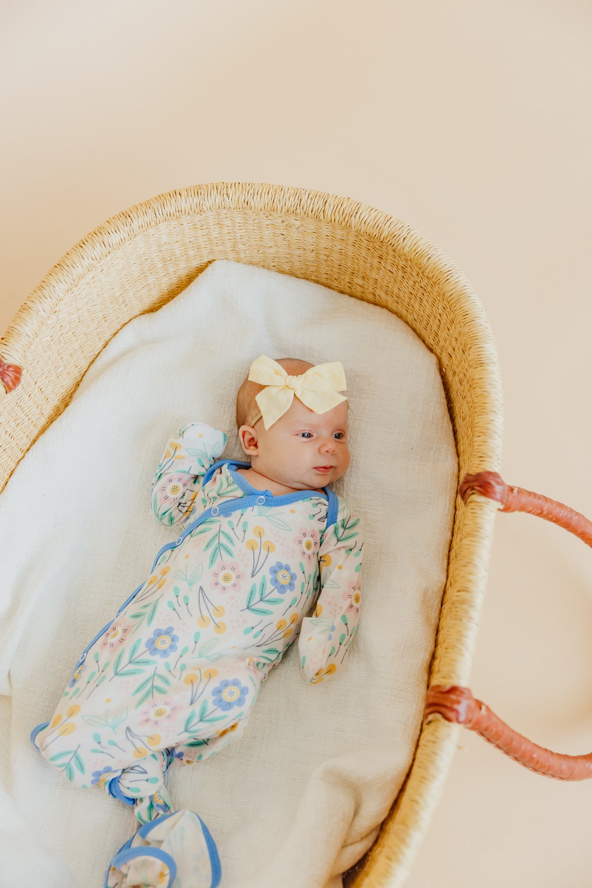 Newborn Knotted Gown - Clara