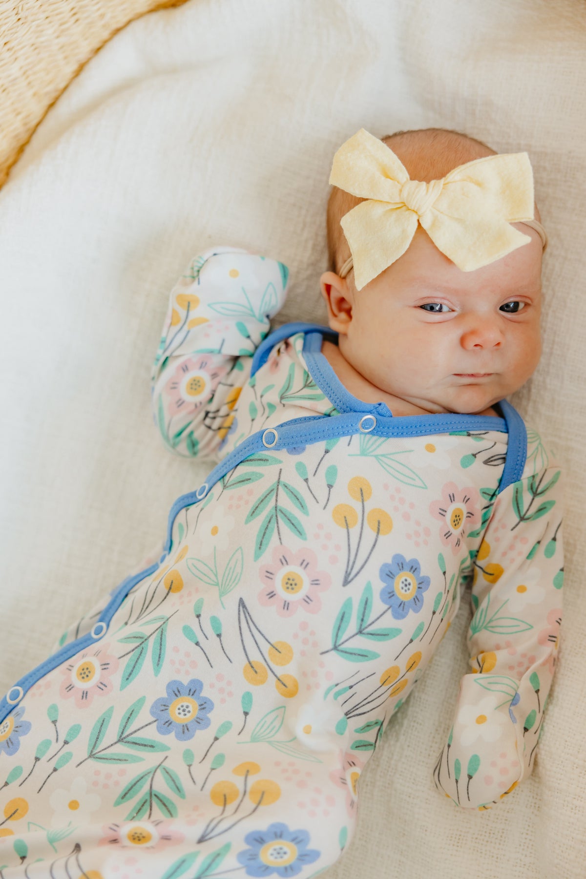 Newborn Knotted Gown - Clara