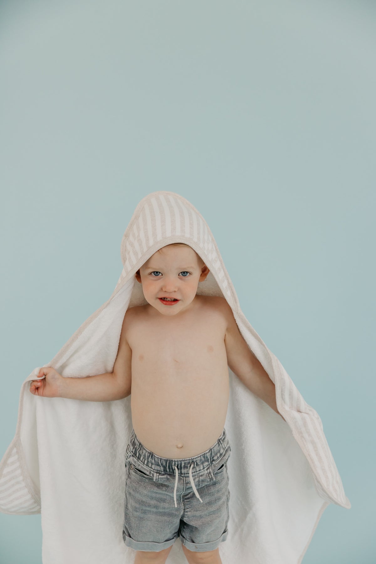Premium Baby  Knit Hooded Towel - Coastal