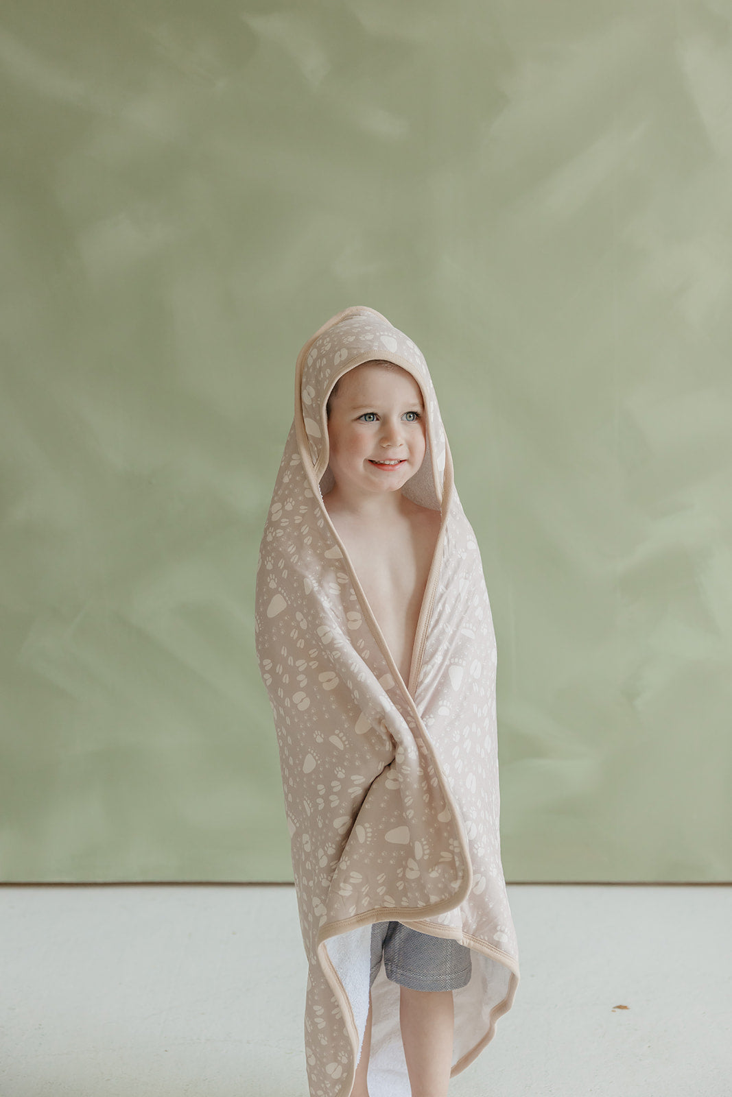 Premium Baby Knit Hooded Towel - Tracker
