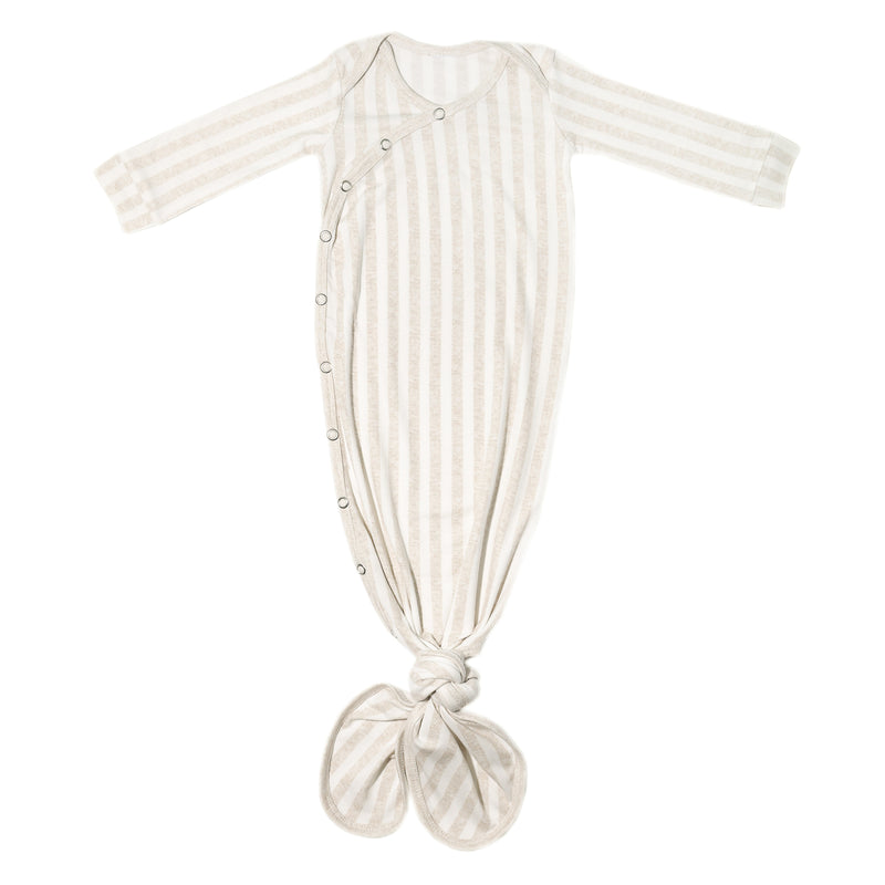 Newborn Knotted Gown - Coastal