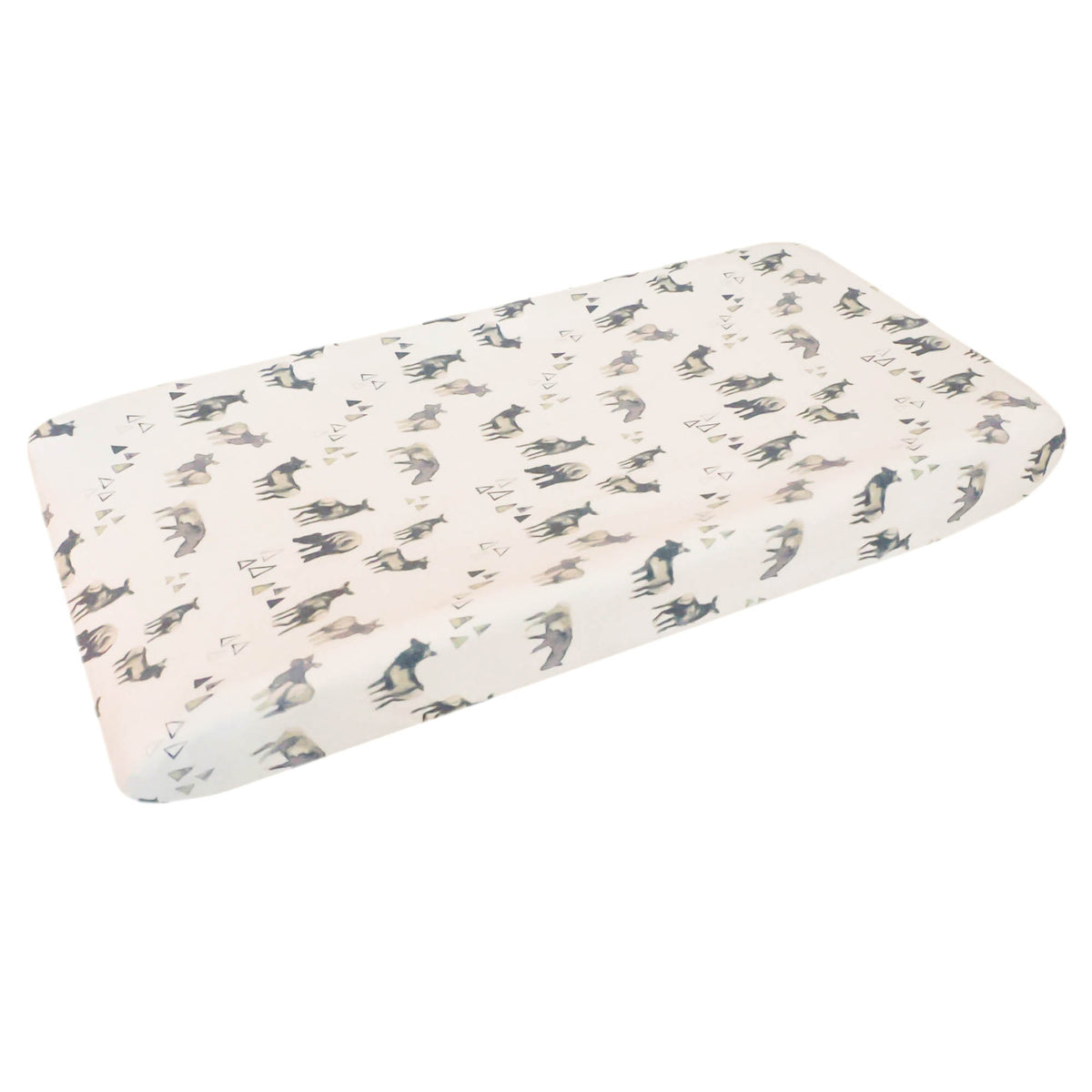 Premium Knit Diaper Changing Pad Cover Cody Copper Pearl