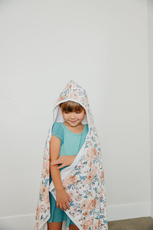 Premium Big Kid Hooded Towel - Ducky | Copper Pearl