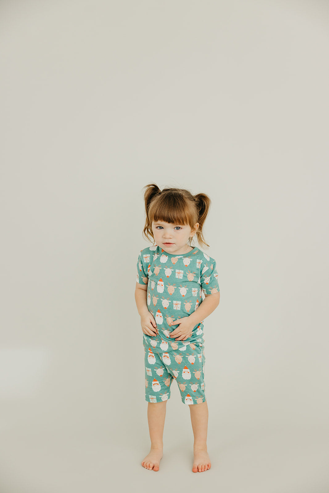 2pc Short Sleeve Pajama Set - Prancer