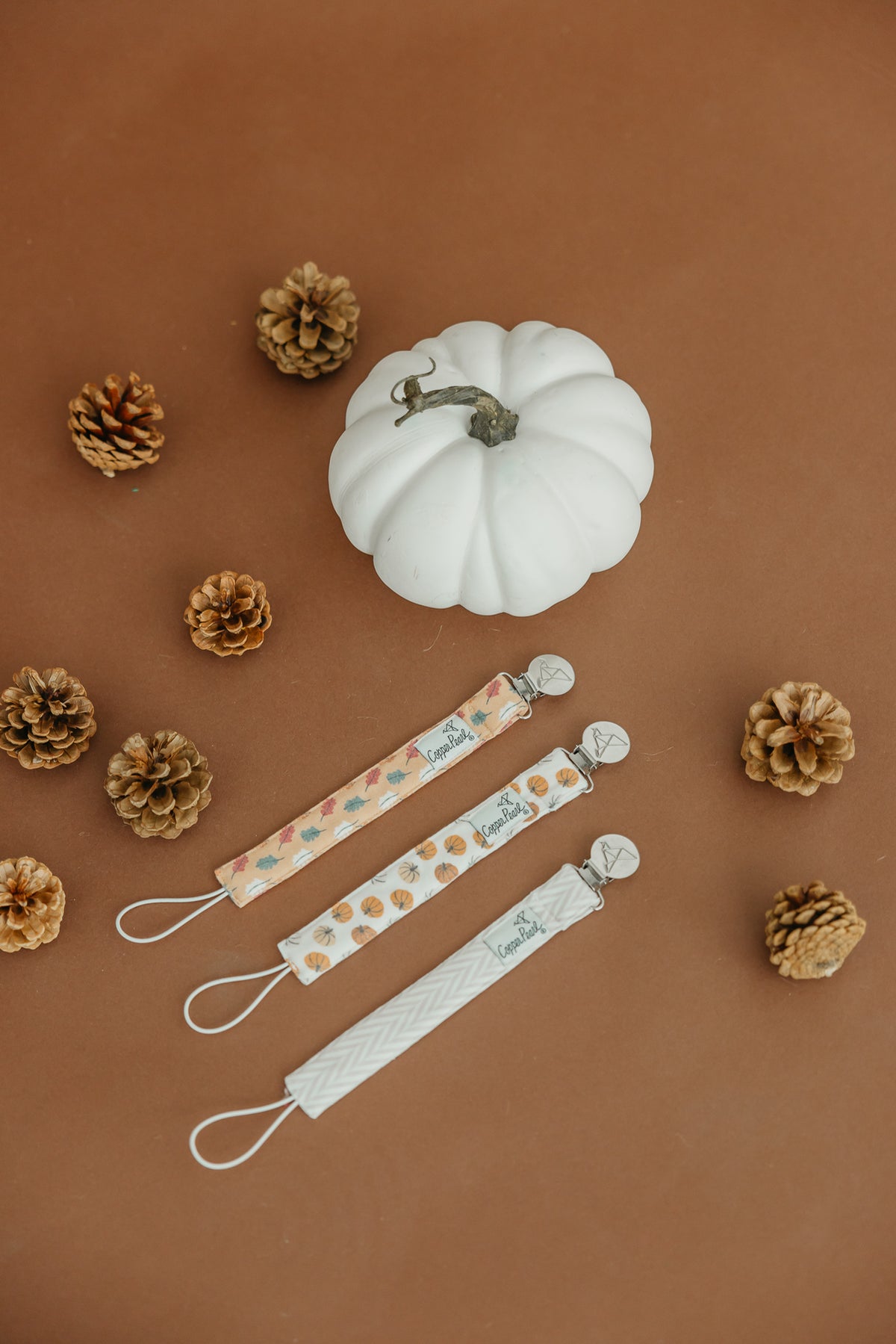 Binky Clips Karver Copper Pearl