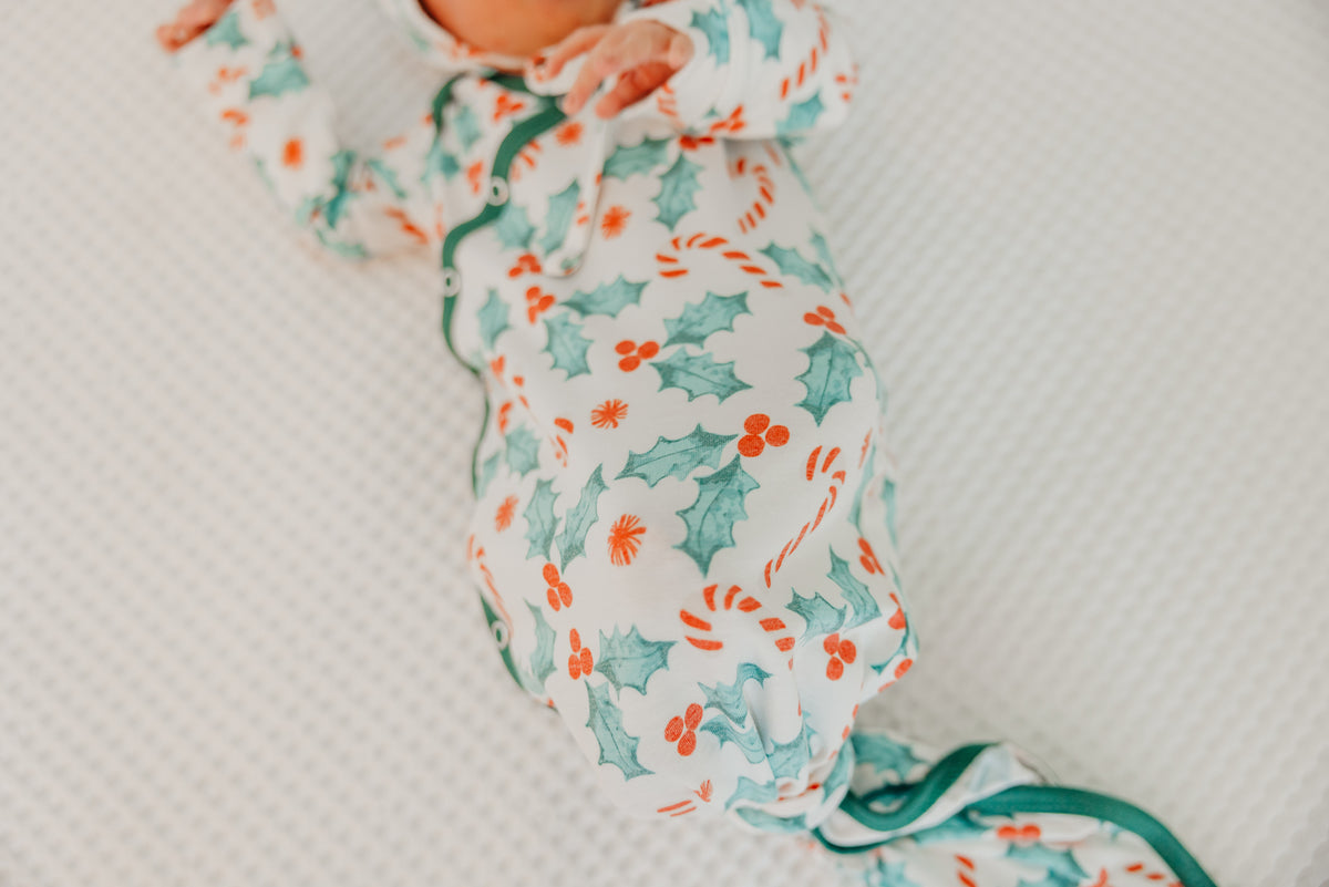 Newborn Knotted Gown - Holly