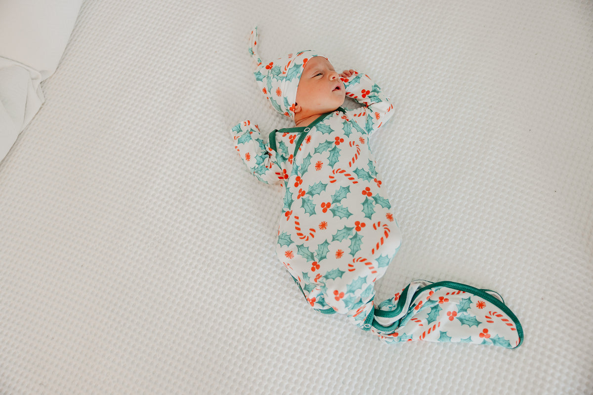 Newborn Knotted Gown - Holly