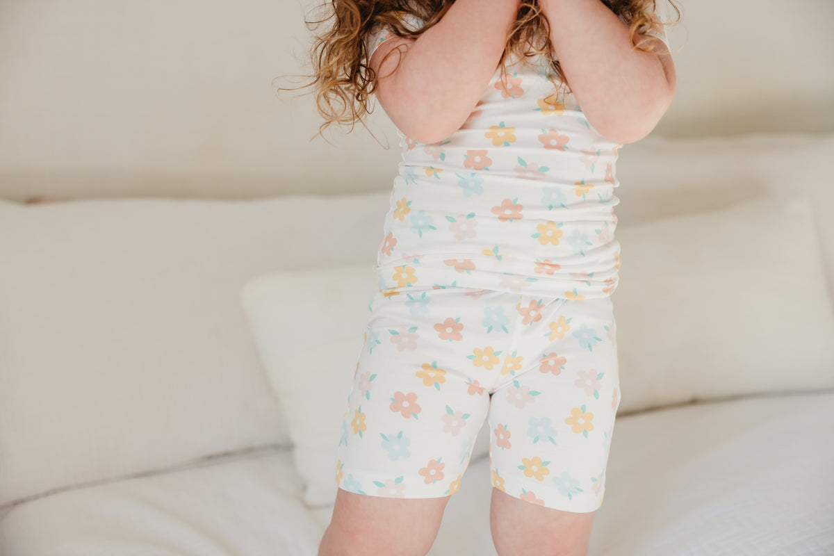 2pc Short Sleeve Pajama Set - Daisy
