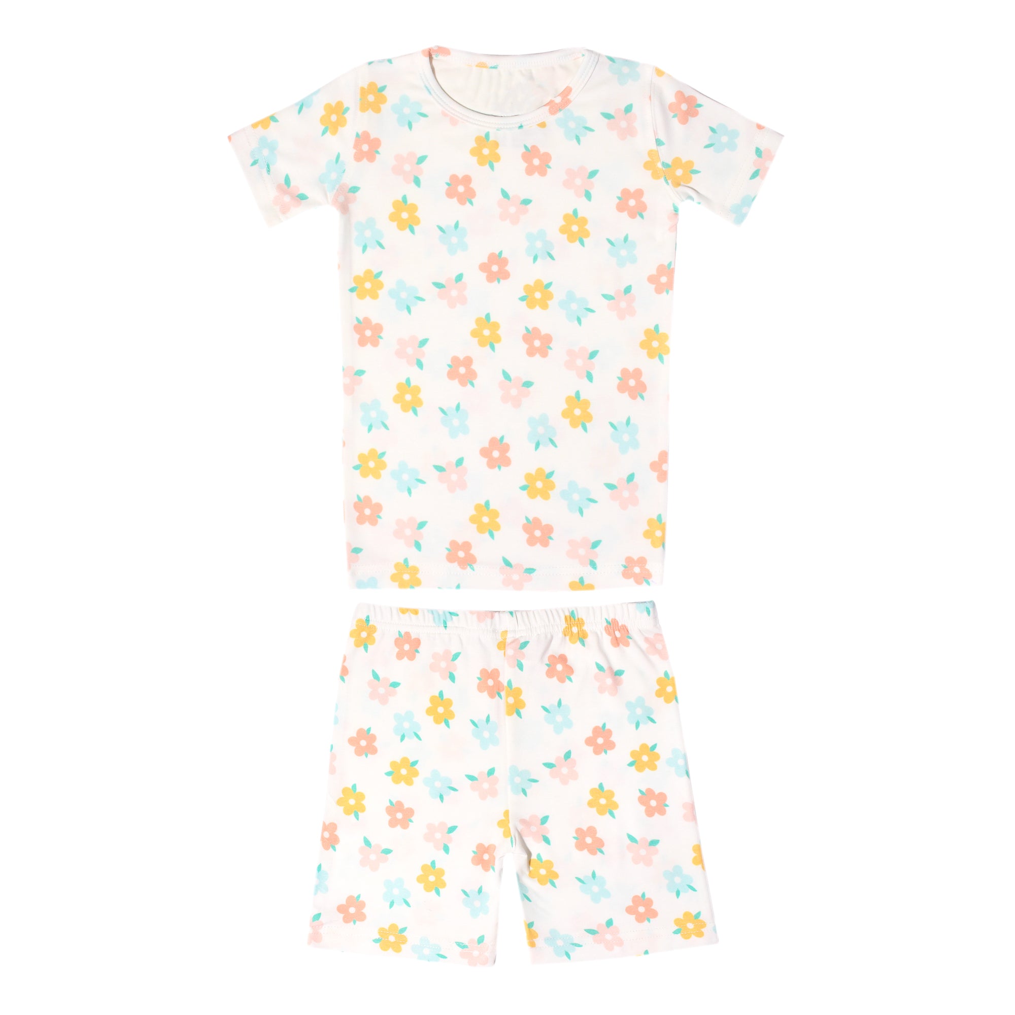 2pc Short Sleeve Pajama Set - Daisy