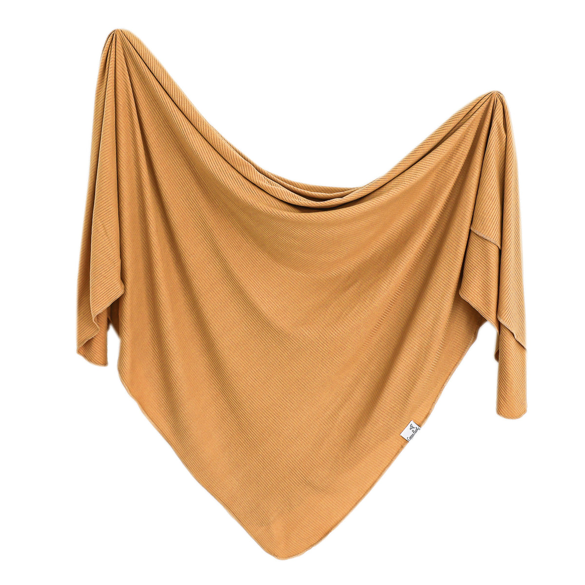 Rib Knit Swaddle Blanket Dolce Copper Pearl