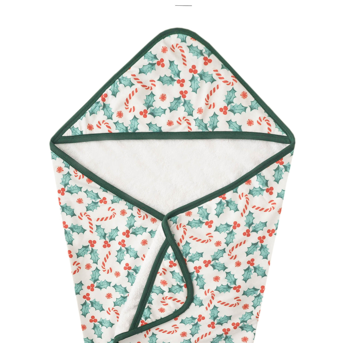 Premium Baby Knit Hooded Towel Holly Copper Pearl