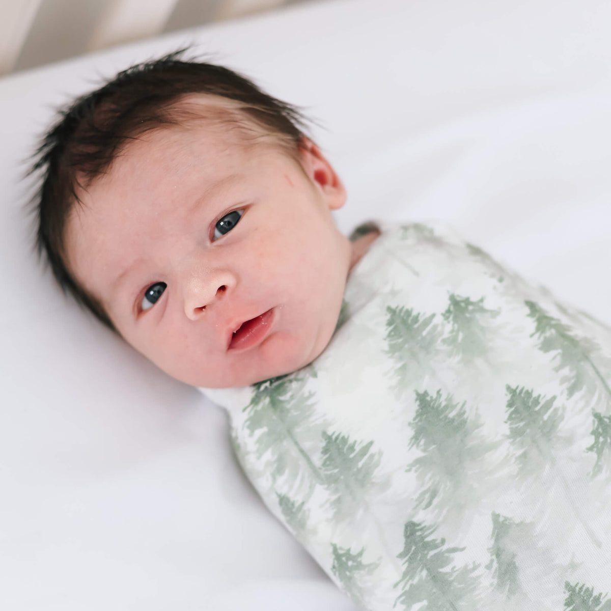 Knit Swaddle Blanket Evergreen Copper Pearl