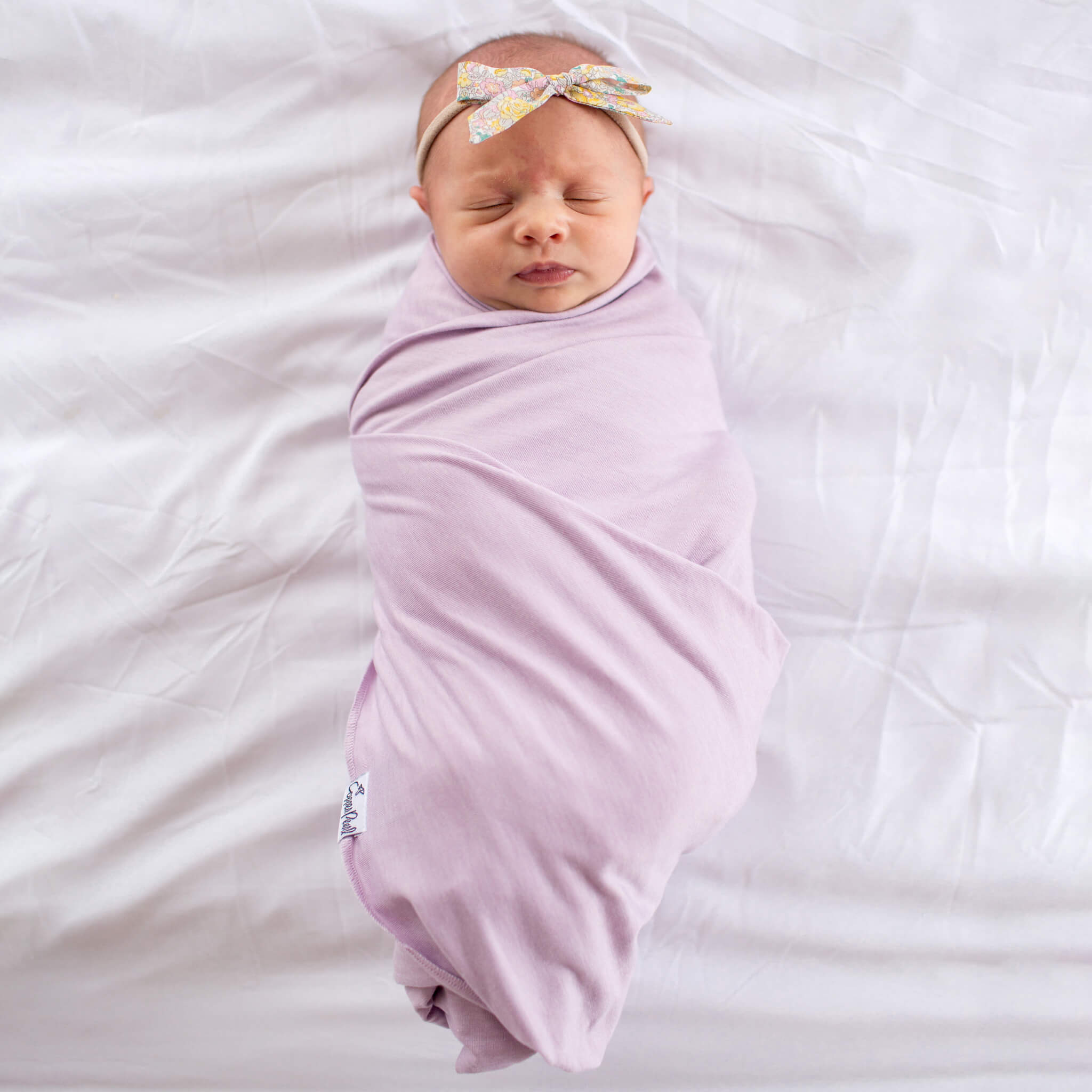 Lime Knit Swaddle Blanket main image 1