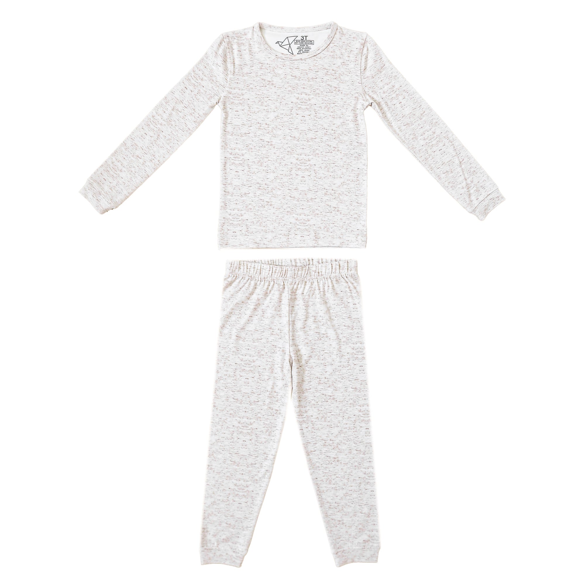 2pc Long Sleeve Pajama Set - Oat