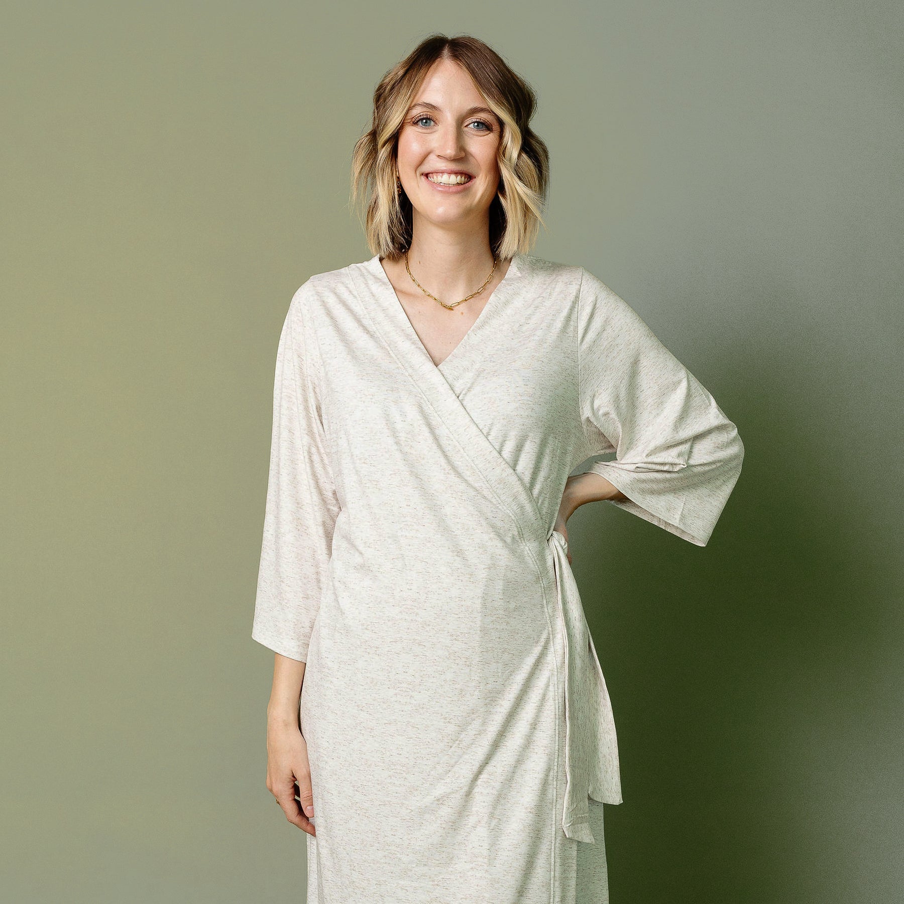 Women's Everyday Robe - Oat – Copper Pearl