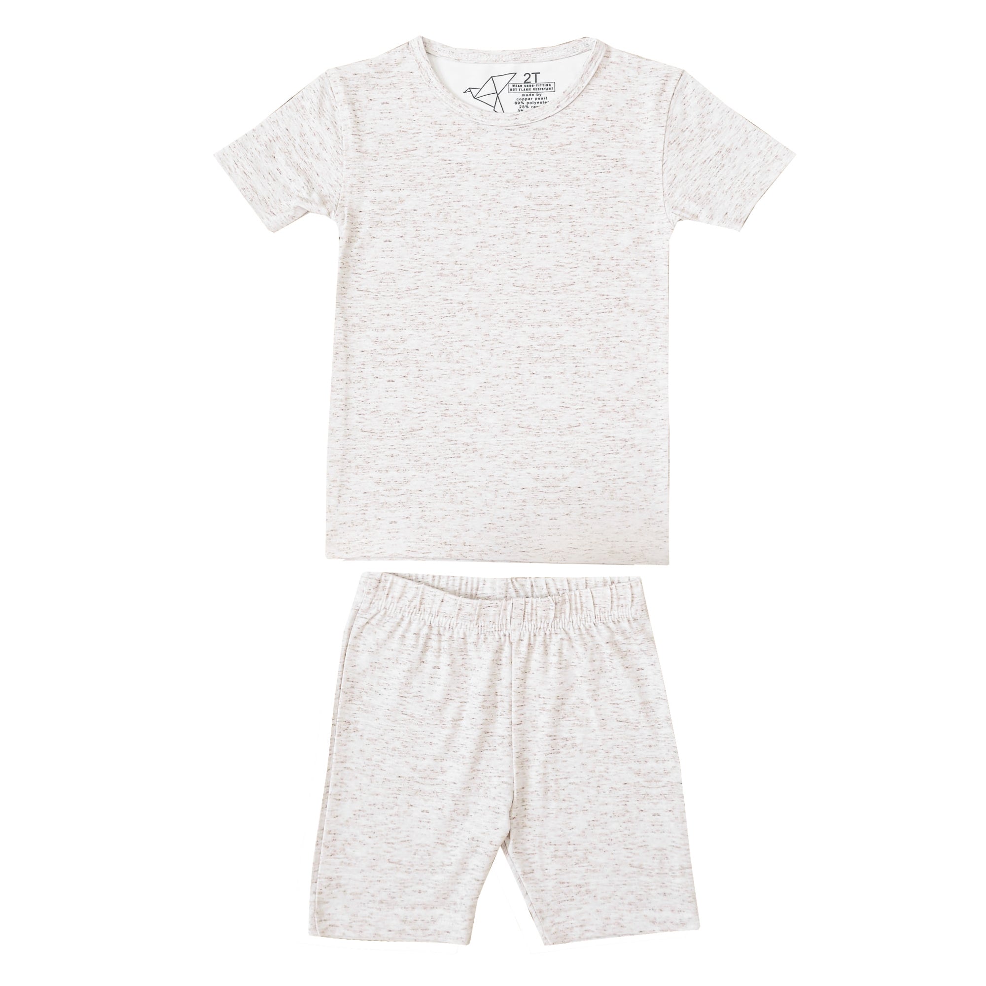 2pc Short Sleeve Pajama Set - Oat