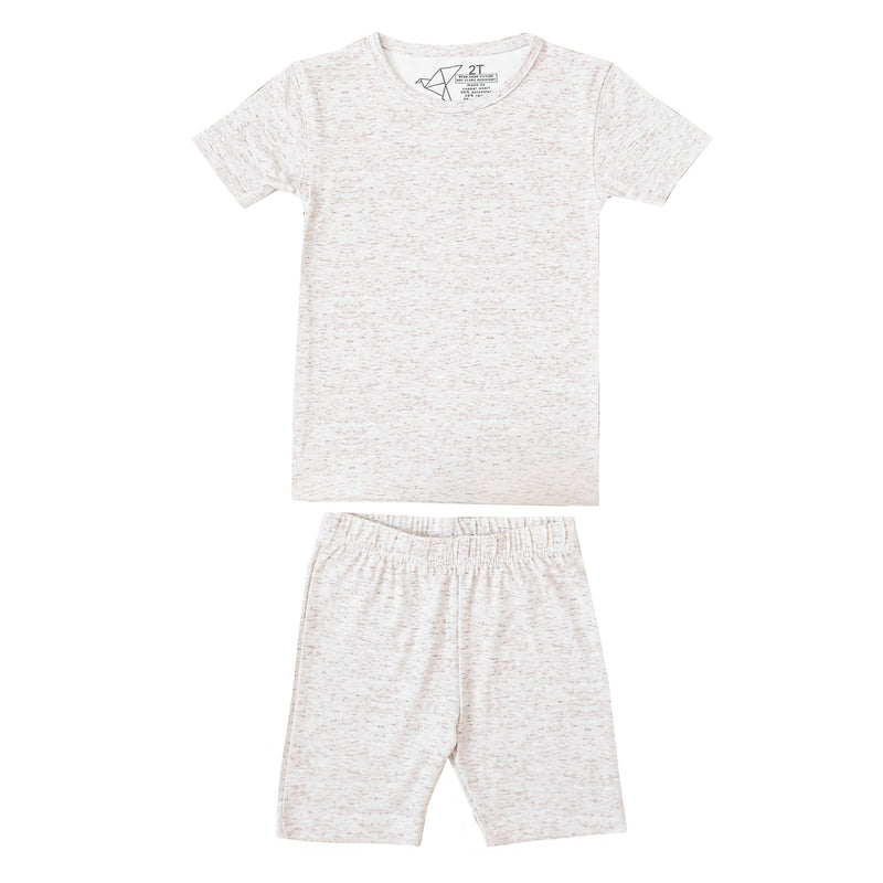 2pc Short Sleeve Pajama Set - Oat