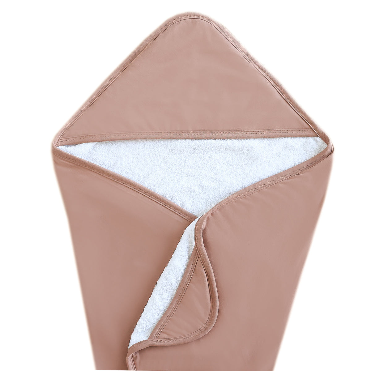 Premium Baby Knit Hooded Towel Pecan Copper Pearl