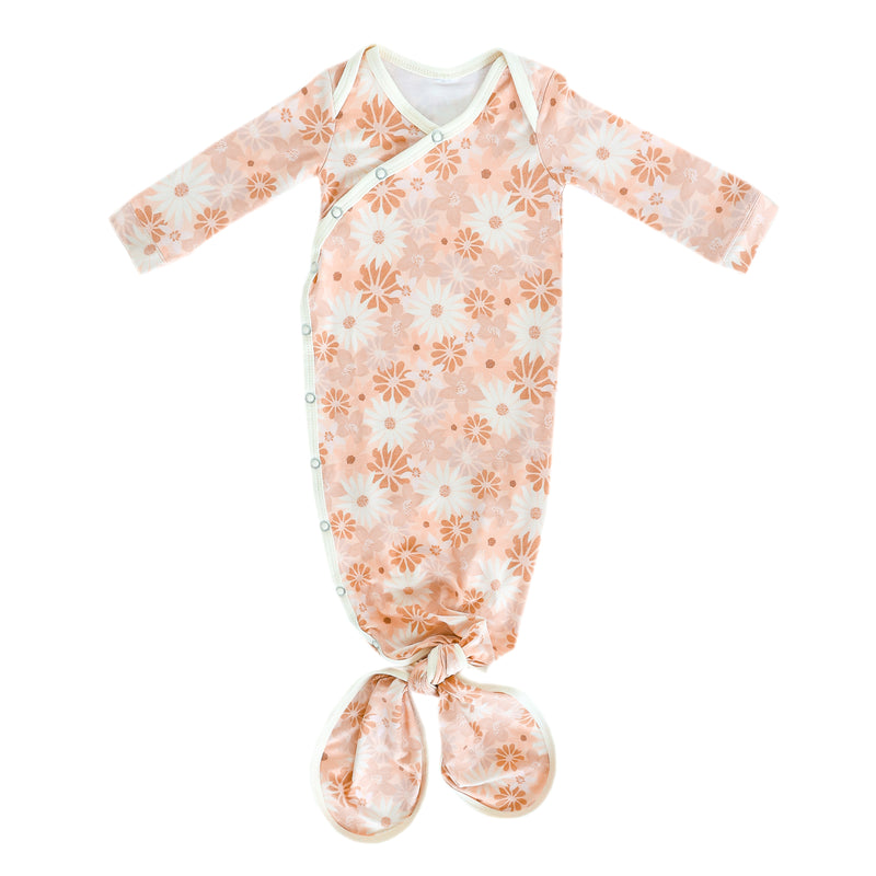 Newborn Knotted Gown - Penny