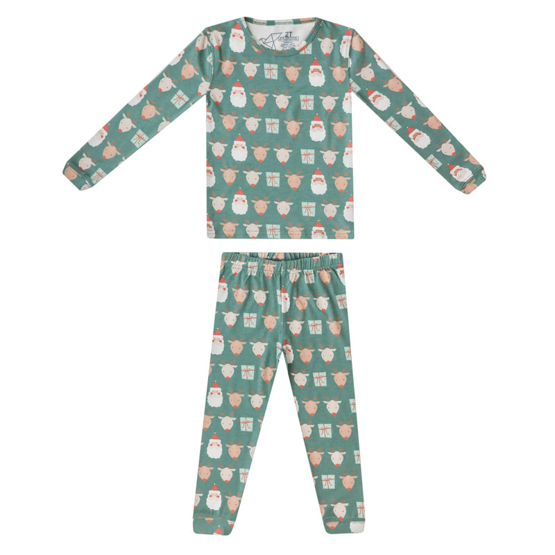 2pc Long Sleeve Pajama Set - Prancer