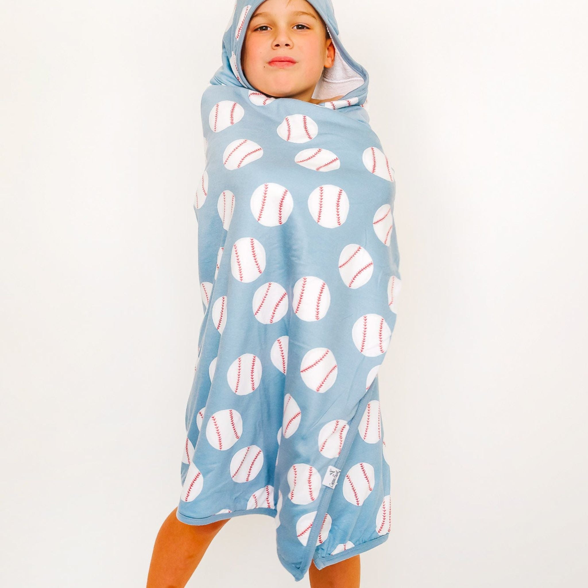 Premium Big Kid Hooded Towel - Slugger – Copper Pearl
