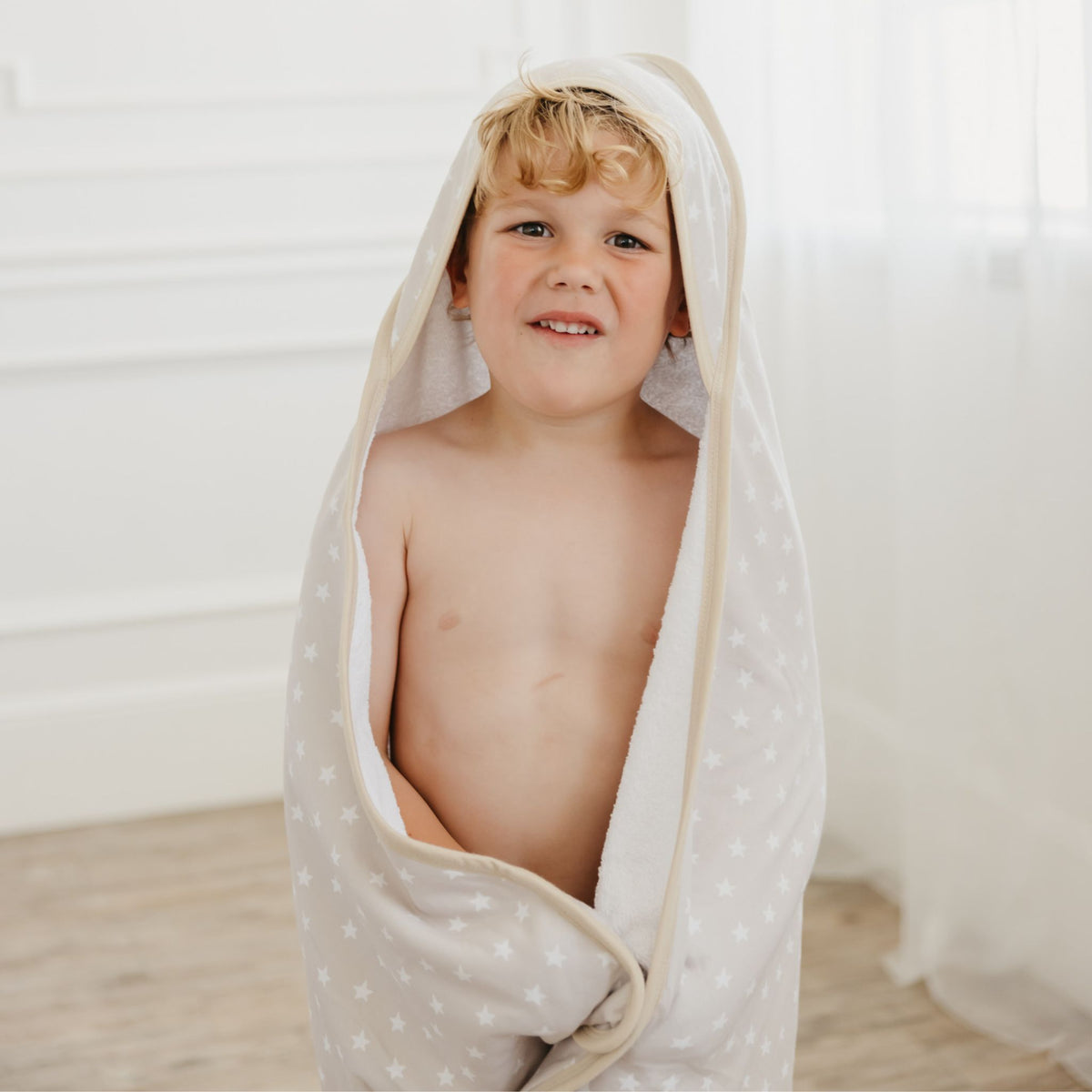 Copper Pearl Premium Baby Knit Hooded Towel-Cove