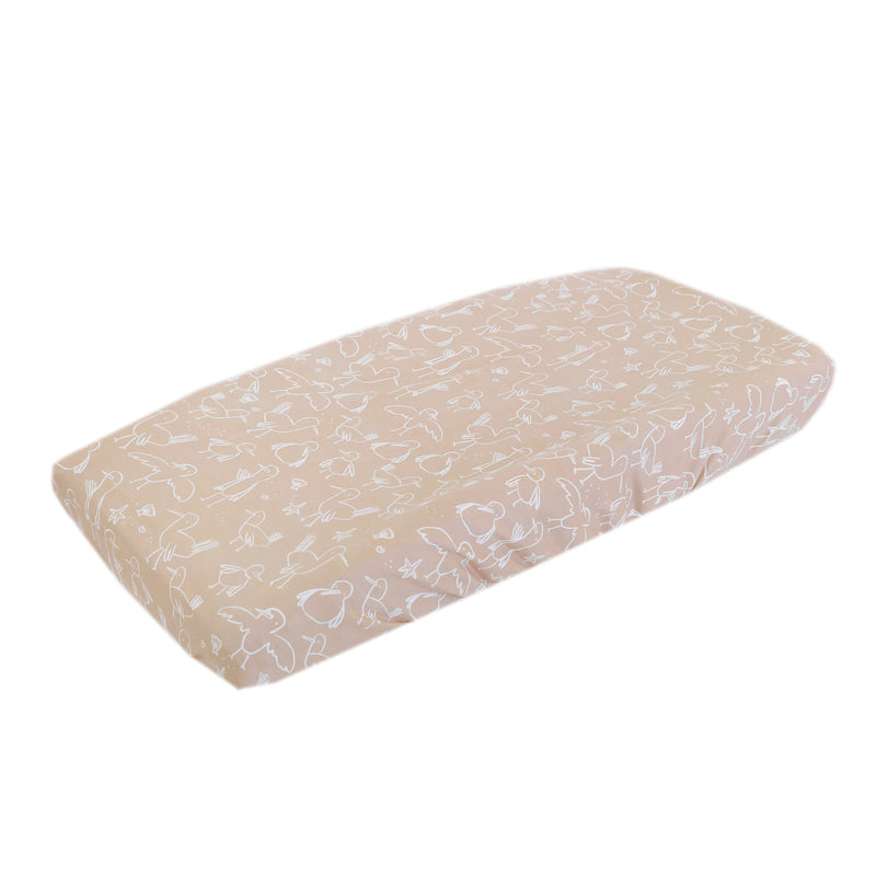 Premium Knit Diaper Changing Pad Cover - Sandy