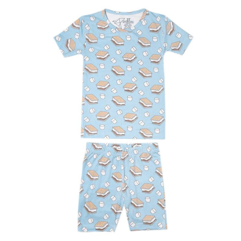 2pc Short Sleeve Pajama Set - S'mores