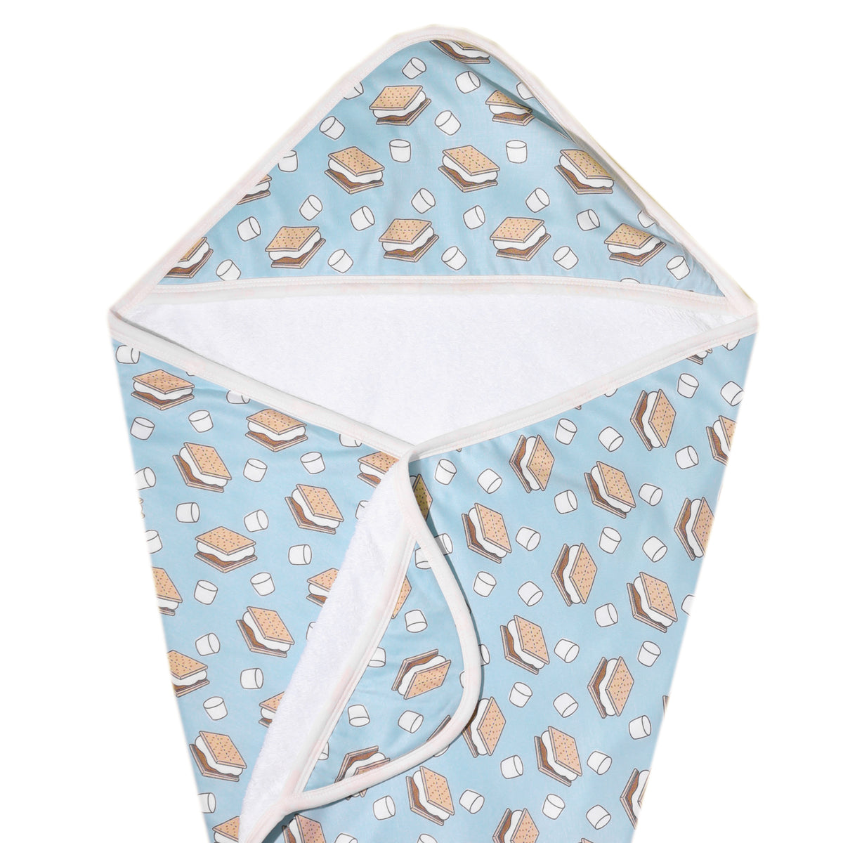 Premium Knit Hooded Towel S'mores Copper Pearl